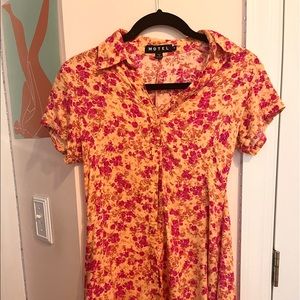Motel Rocks Button Up Mini Dress